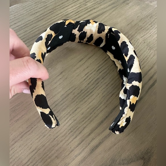 Lele Sadoughi SILK LEOPARD PRINT HEADBAND, like new - Picture 3 of 5